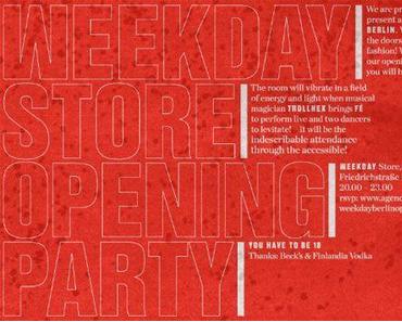 Weekday Shop Opening