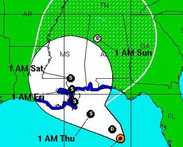 Atlantik aktuell: Tropische Depression 5 im nördlichen Golf von Mexiko (potentiell Sturm DANIELLE)