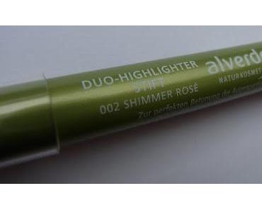 alverde My perfect day LE: Duo Highlighterstift Shimmer Rosé