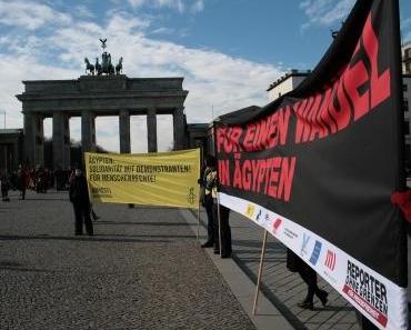 Fotos von der Ägypten-Soli-Kundgebung in Berlin