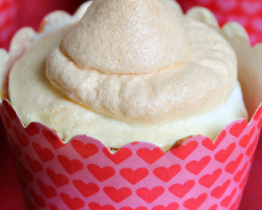 Rhabarber-Baiser Cupcakes