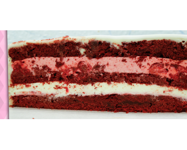 Red Velvet Cake mit Weißem Schokoladenmousse und Himbeer-Rosato Creme