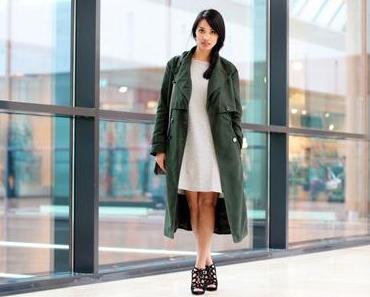 OUTFIT: THE GREEN COAT & CASUAL STRIPES