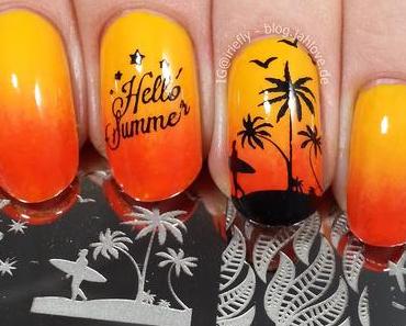 [Nails] Hello Summer! Sunset Gradient Nails