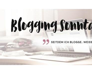 Blogging Sonntag: Seitdem ich blogge, weiß ich...