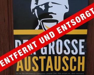 identitäre plakate entsorgen!