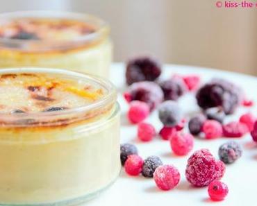 Vanillecreme mit Zuckerdeckel