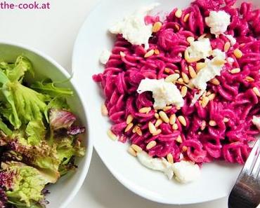 Pasta mit Rote-Rüben-Pesto, Level: easy peasy & ruck-zuck