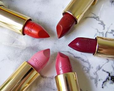 Five L´Oréal Color Riche Lipsticks in Love