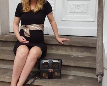 KarLook: little black preggy dress