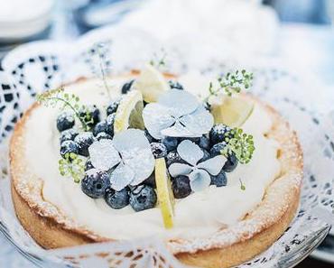 Runde Blaubeertarte
