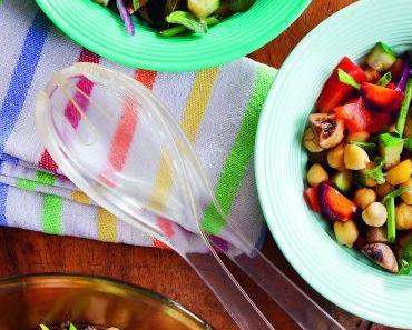 Sanftmütiger Kichererbsensalat