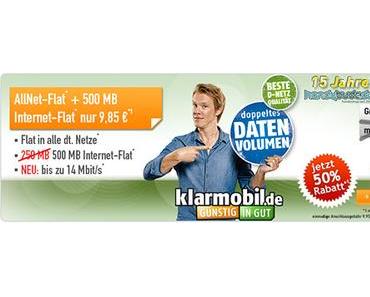 Neue Klarmobil Allnet Spar-Flat Aktionen am Start!
