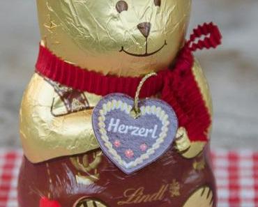 Ein goldiger Wiesn Bär mit Herzerl von Lindt