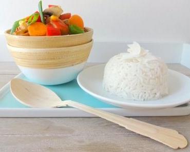 Thai-Gemüse in Erdnusssoße