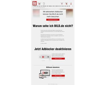 Bild schüchtert Adblock-Nutzer per Abmahnung ein