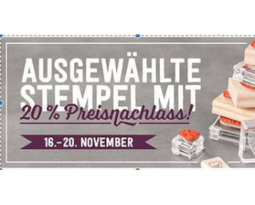 Jetzt zuschlagen! Diese Angebote sind bis zum 20.11.2015 gültig! 20 % Preisnachlass!