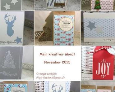 Mein kreativer Monat - November 2015