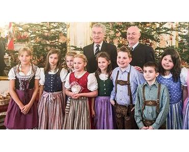 Gemeinderäte und Kinder aus Mariazell bei Bundespräsident Dr. Heinz Fischer