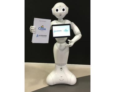 Costa Gruppe testet als erste Kreuzfahrtreederei den Einsatz von emotionalen Robotern an Bord von AIDA und Costa Schiffen