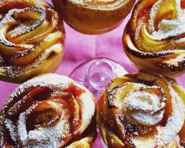 Apfel-Blätterteig-Rosen