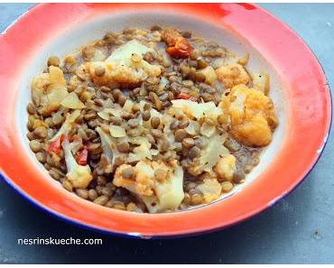 Mercimekli Karnabahar Yemeği / Linsen-Blumenkohl-Eintopf