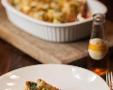 Crespelle mit Spinat und Tomate