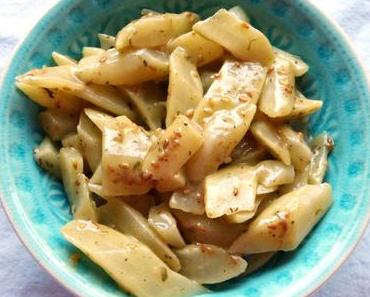 Schwarzwurzelsalat mit Quittenvinaigrette