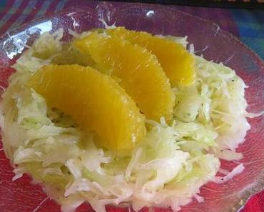 Spitzkohl-Orangen-Salat