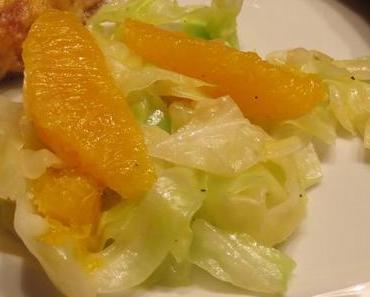 Spitzkohlgemüse mit Orangen