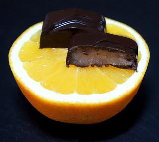 Orangen-Marzipan-Pralinen