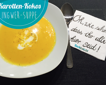 Karotten-Kokos-Ingwer-Suppe