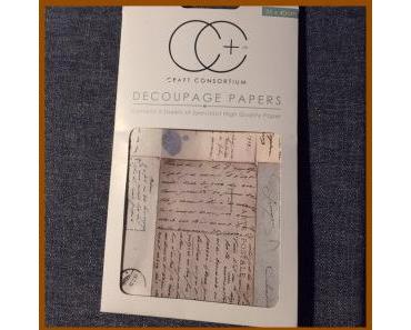 Wimpelkette in Decoupage-Technik – oder – Come on SPRING !!