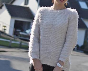 Outfit: Leather and Knit