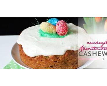 Foodilicious: Zuckerfreie Karottentorte mit Cashew-Eiern