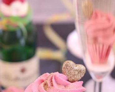 Himbeere Champagne Cupcakes – Ein prickelnder Geburtstag