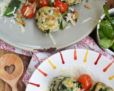 Rundes Frühlingsglück! Spinat-Ricotta-Knödel mit Salbeibutter