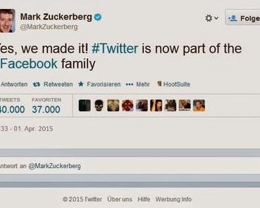 #EILMELDUNG: Facebook hat Twitter aufgekauft!