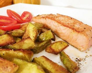 Lachs mit Bratkartoffel
