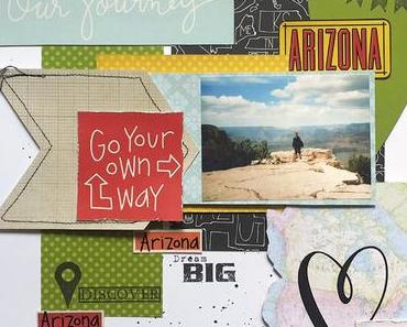 Scrapbook Layout with DCWV and Viva Las VegaStamps!