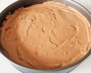 Schoko-Cheesecake mit Erdbeeren