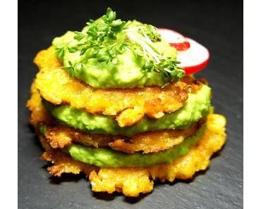 Maisplätzchen mit Erbsenpüree (2P)