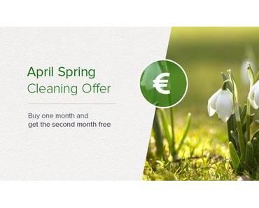 April Frühjahrsputz-Angebot gestartet – Endet am 30. April