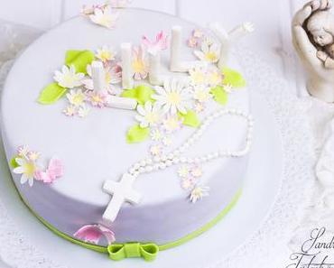 {Motivtorte} Gänseblümchentorte zur Erstkommunion