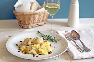 Ananasrisotto mit Balsamico-Reduktion