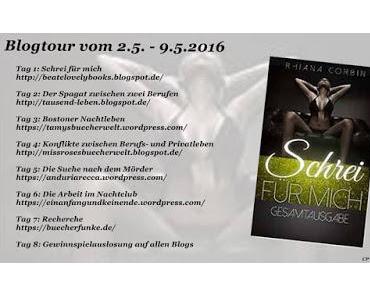 [Blogtour] Ankündigung Blogtour "Schrei für mich" von Rhiana Corbin