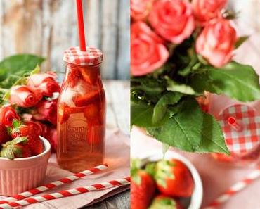 [drinks...] Strawberry Rose Ice Tea