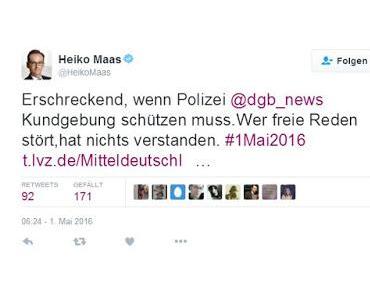 Maas nimmt sich Rechte heraus, die er bei anderen als erschreckend und frei vom demokratischen Verständnis bezeichnet