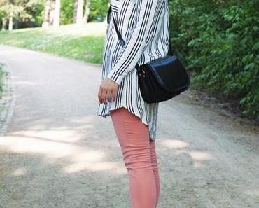 Frühlingsoutfit mit Nike Air Max Sneakers, Marc Jacobs Brille und Maxwell Scott Bag