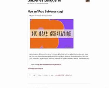 Sabienes Bloggerei oder: Warum ich bei Tumblr gelandet bin